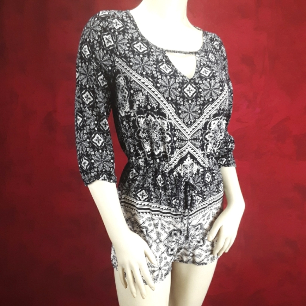 Charlotte Russe traditional Indian print romper